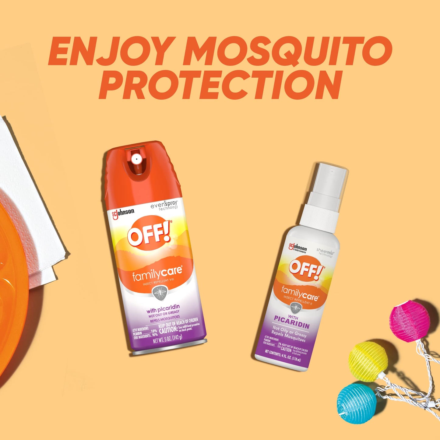 OFF! FamilyCare Insect & Mosquito Repellent Aerosol, Bug Spray Made with Picaridin for Everyday Use, 5 oz