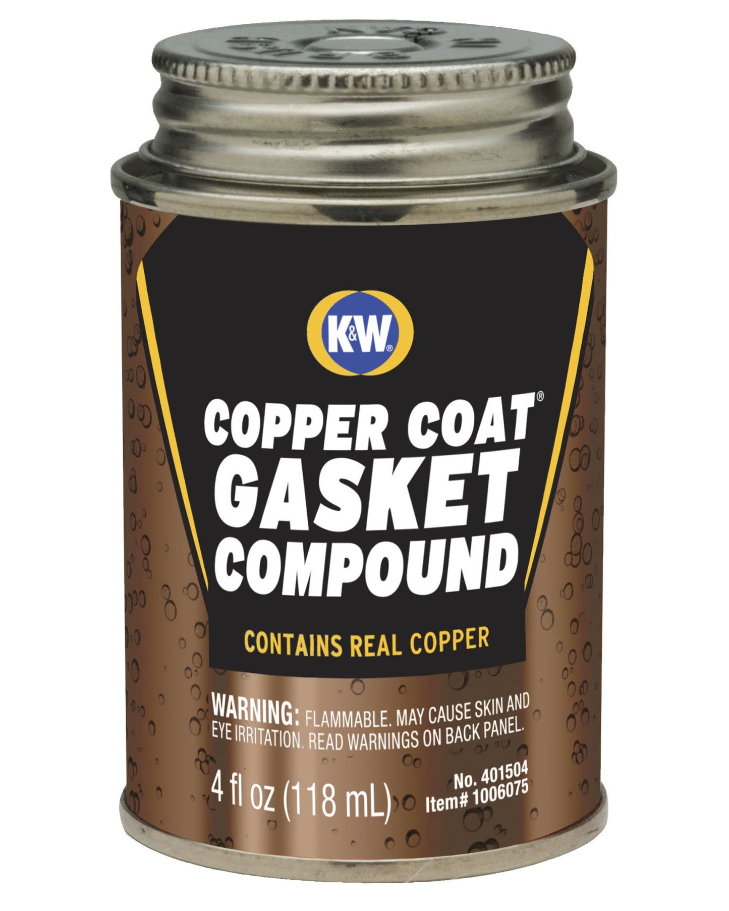 K&W 401504 Copper Coat Gasket Compound - 4 Fl Oz – The Wholesale Outlet
