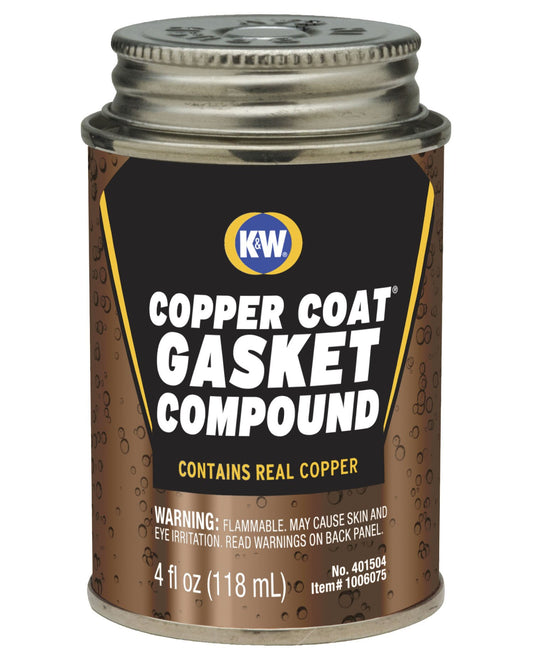 K&W 401504 Copper Coat Gasket Compound - 4 Fl Oz