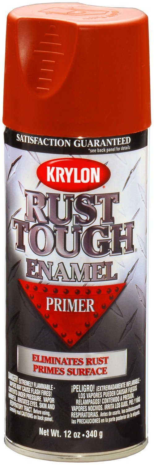 Krylon (RTA9204-6 PK) 'Rust Tough' Ruddy Brown Primer - 12 oz. Aerosol, (Case of 6)