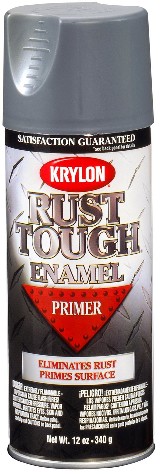 Krylon (K09205007-6 PK) 'Rust Tough' Gray Primer - 12 oz. Aerosol, (Case of 6)