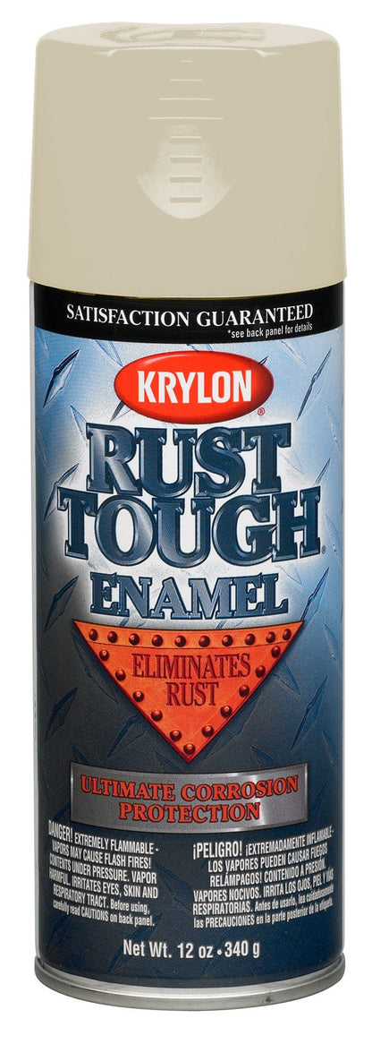 Krylon (RTA9207-6 PK) 'Rust Tough' Almond Rust Preventive Enamel - 12 oz. Aerosol, (Case of 6)