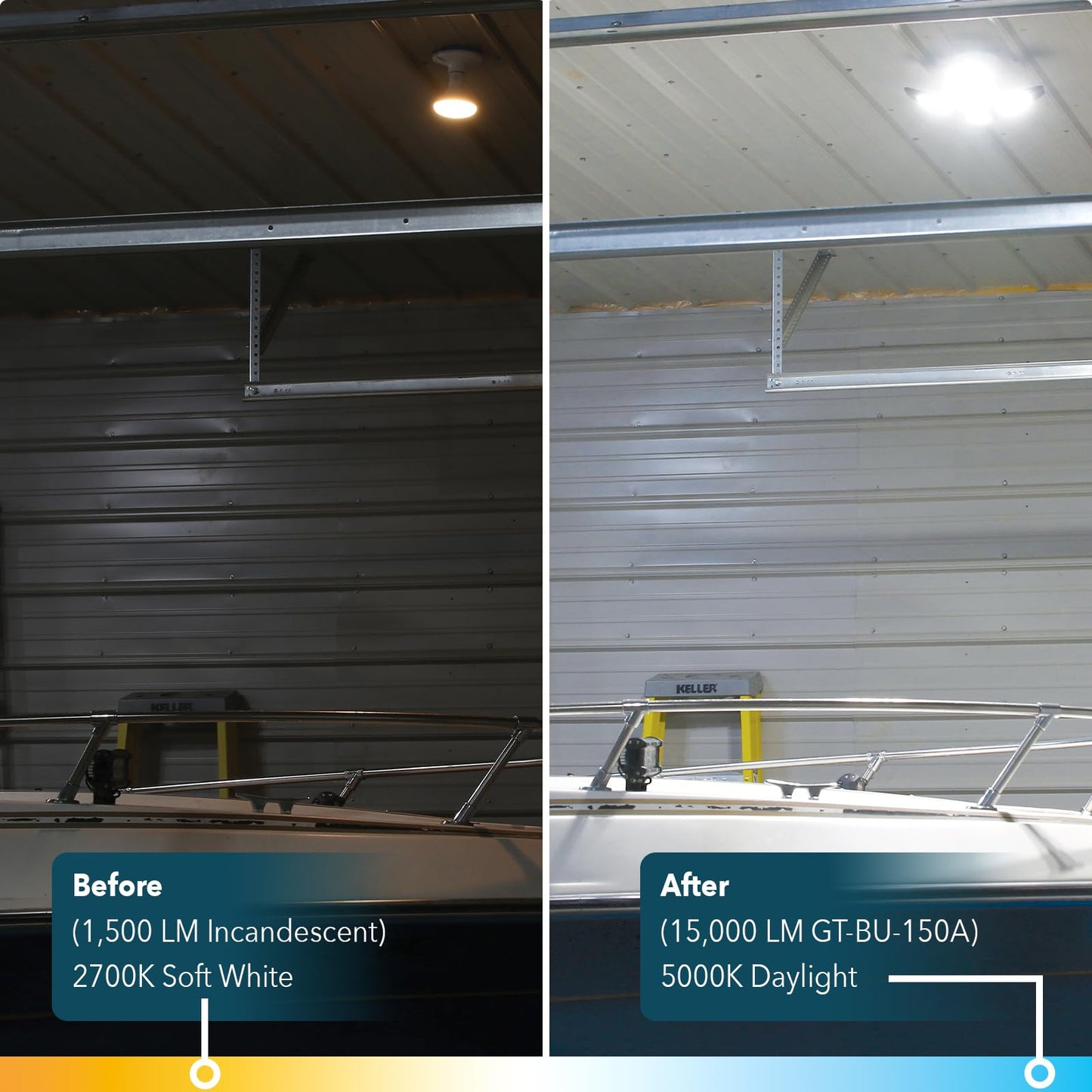 GT-Lite 15,000 Lumen LED 4-Panel Bulb E26 5K