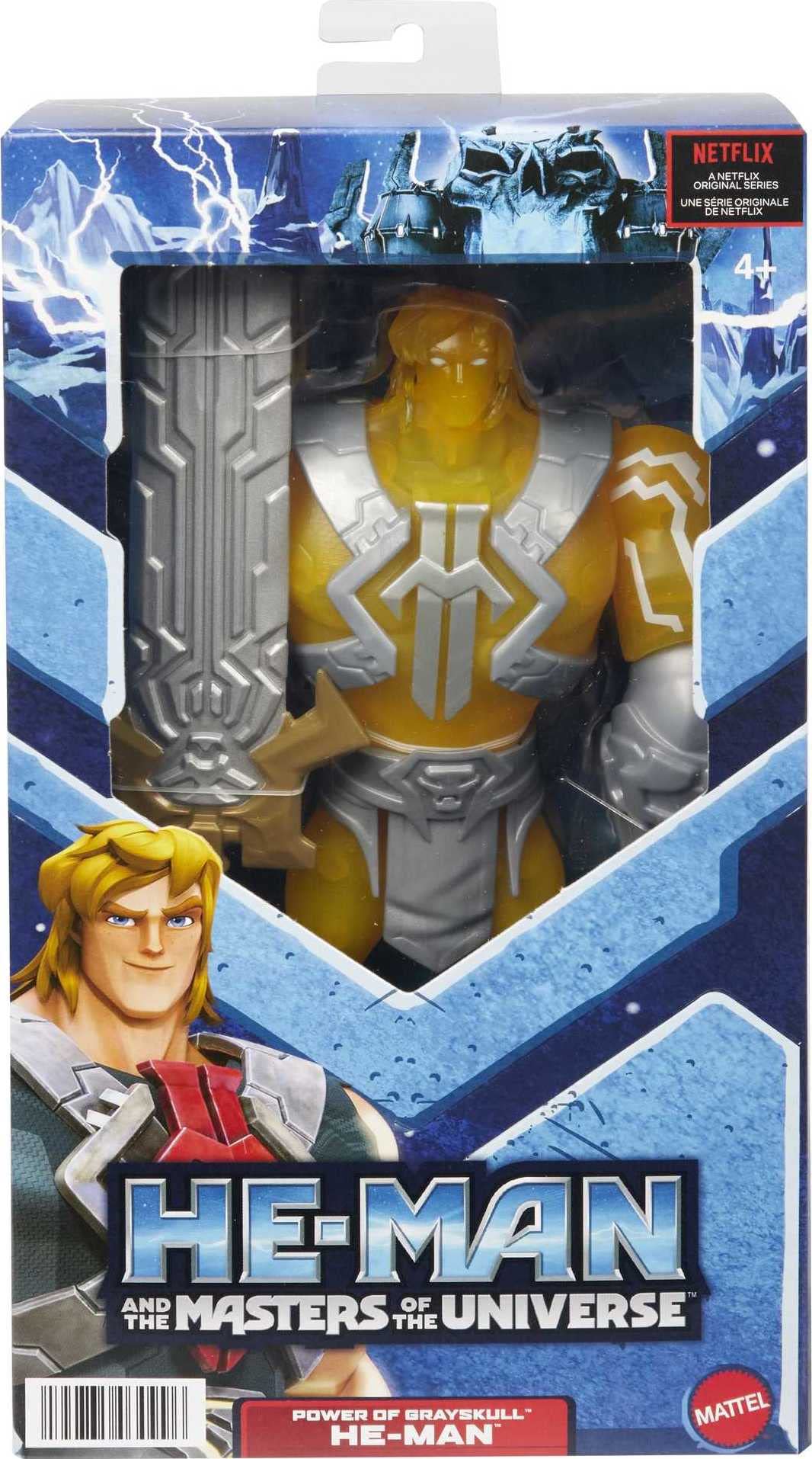Masters of the Universe He-Man and The He-Man Large Figure with Accessory Inspired by Motu Netflix Animated Series, 8.5in Collectible Toy