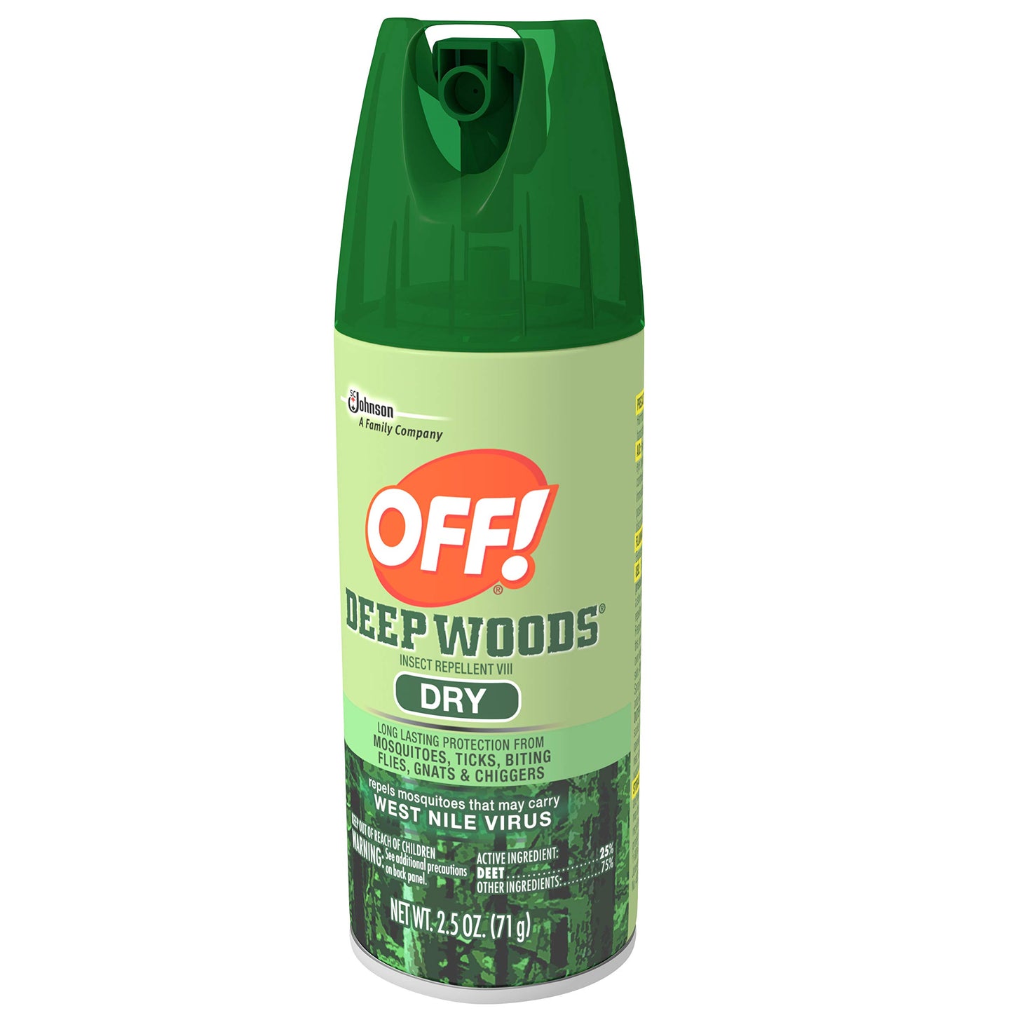 OFF! Deep Woods Dry Aerosol Insect Repellent, 2.5 Ounce (3 Count)