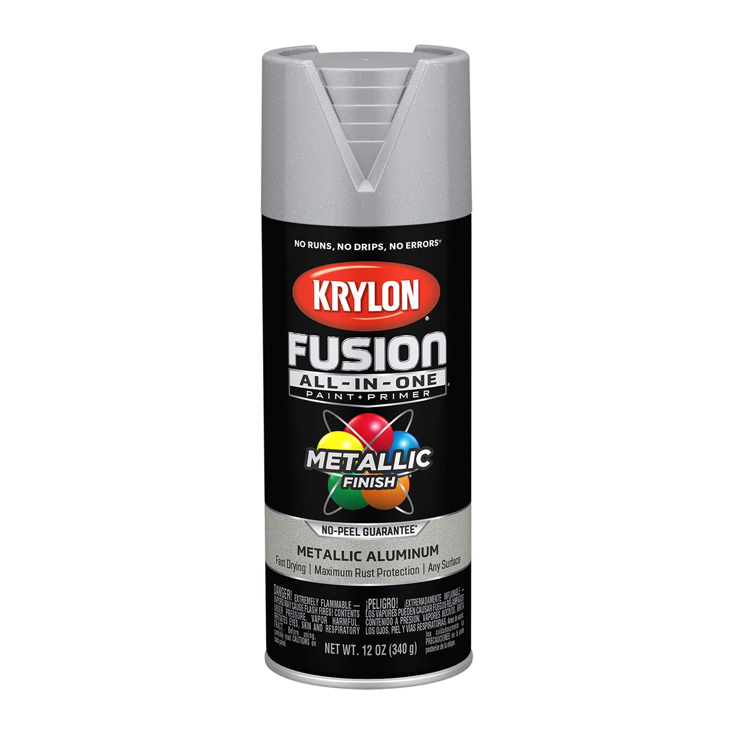 Krylon K02727007 White Fusion All-In-One Paint & Primer Spray Paint, Gloss