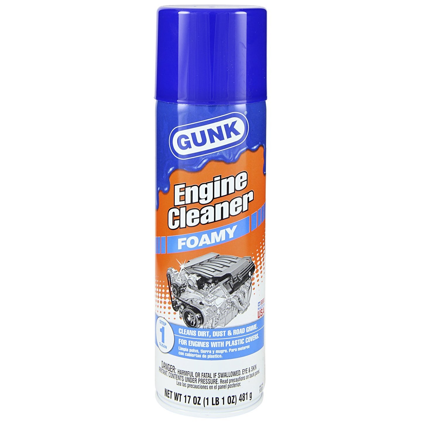 Gunk FEB1 Foamy Engine Brite Engine Degreaser - 17oz.