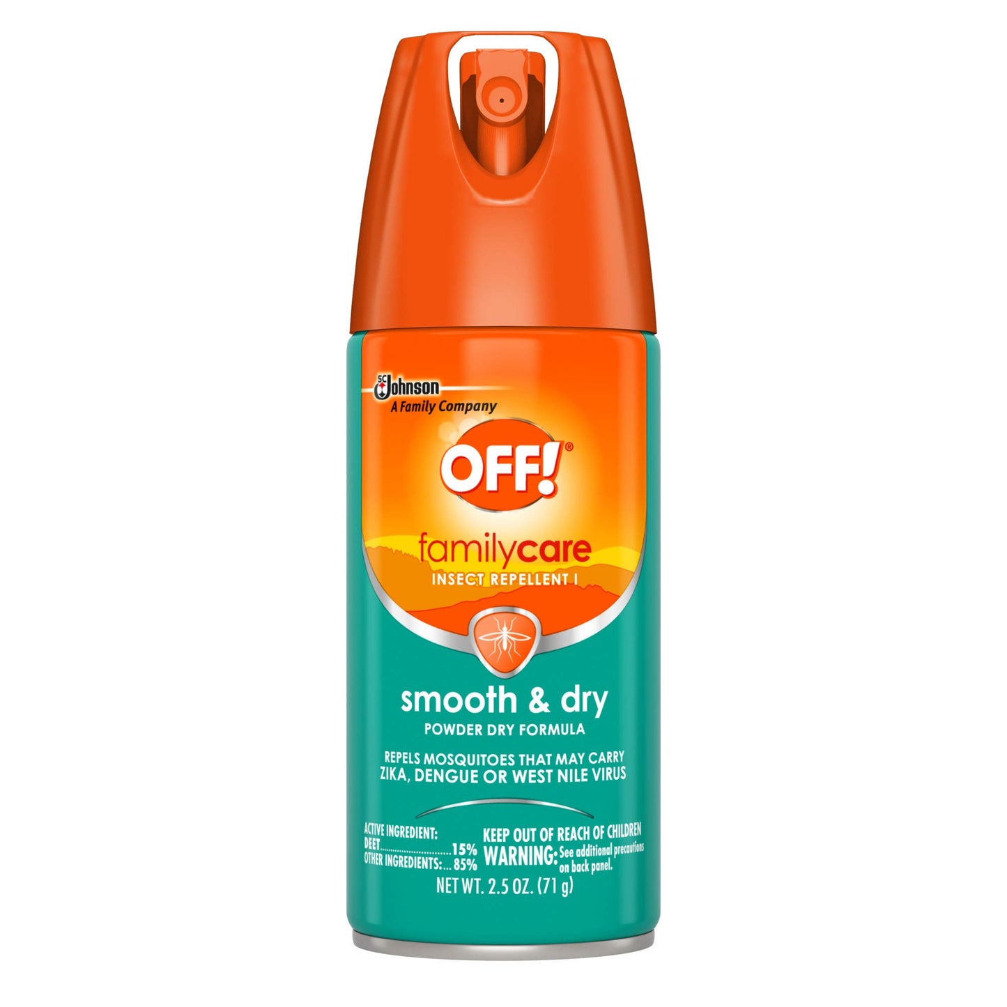 OFF! FamilyCare Insect & Mosquito Repellent Aerosol, Smooth and Dry Formula Bug Spray, Provides up to 6 Hours of Protection, 4 oz