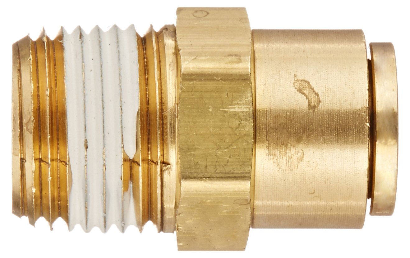 Eaton Weatherhead 1868 Brass CA360 D.O.T. Air Brake Tube, Male Connector