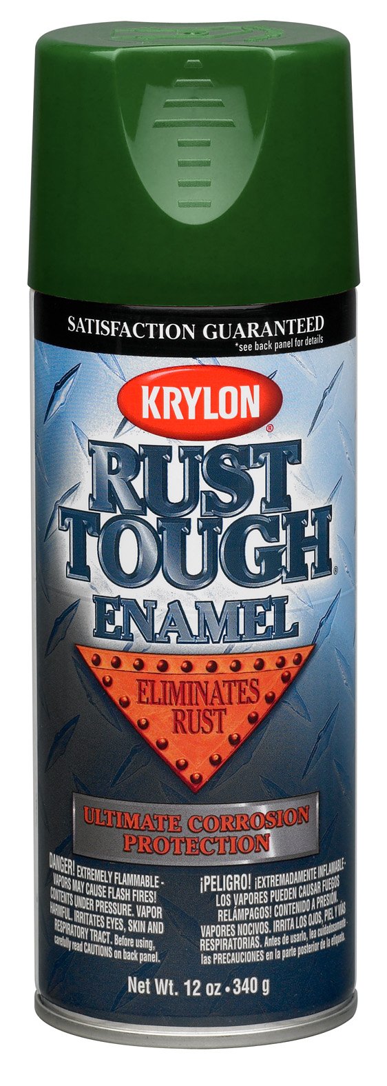 Krylon (K09223007-6 PK) 'Rust Tough' Hunter Green Rust Preventive Enamel - 12 oz. Aerosol, (Case of 6)