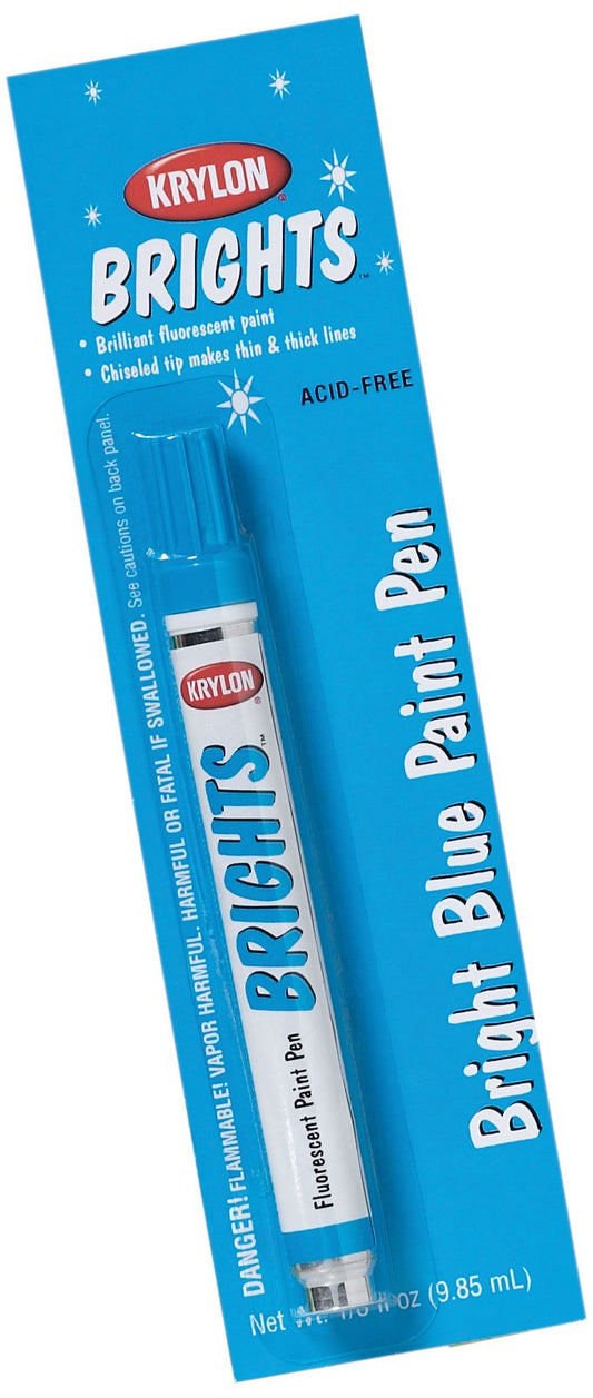 Krylon K09920000 Brights Fluorescent Paint Pen.33-Ounce, Bright Blue