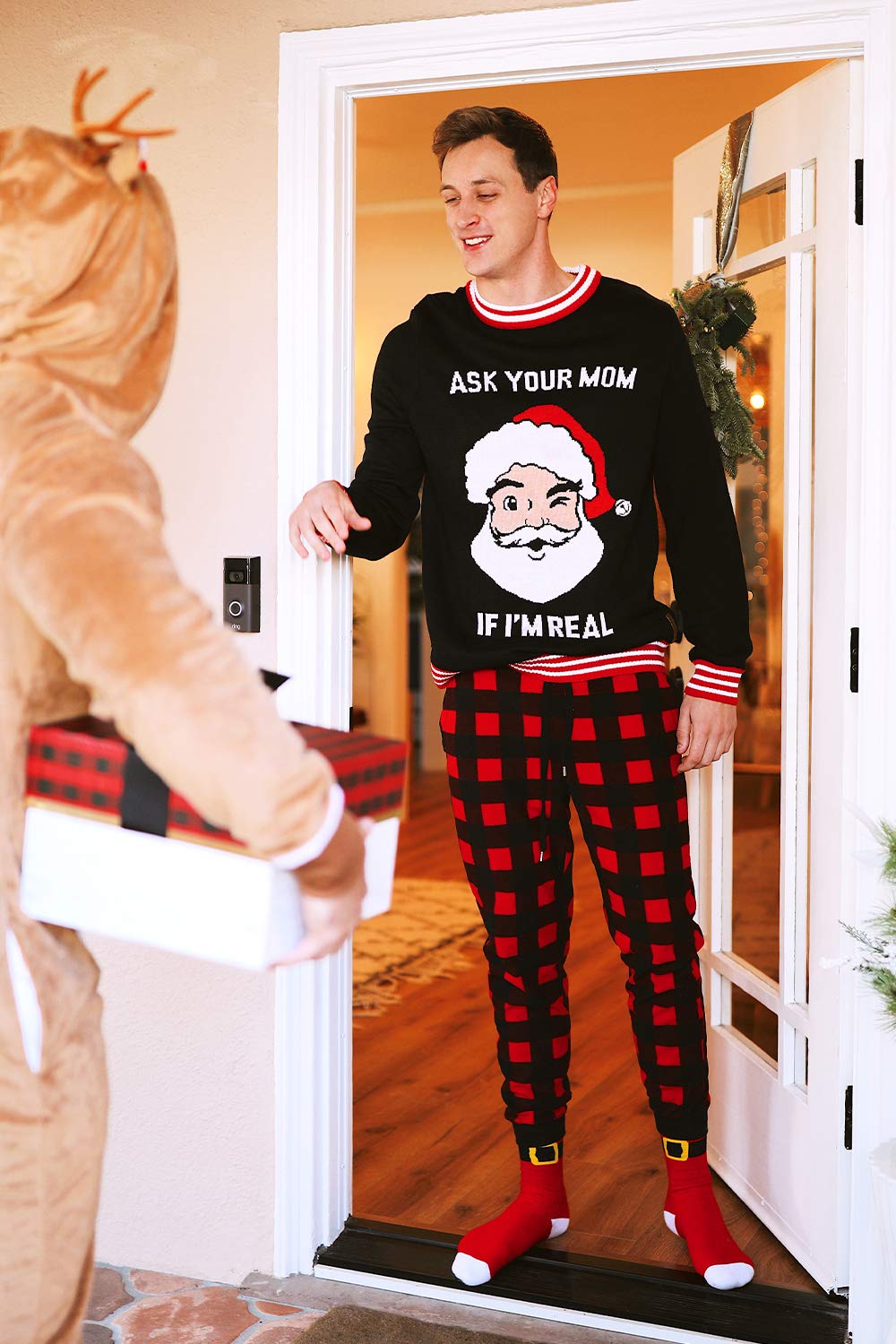 Tipsy Elves Men's Ugly Christmas Sweaters - Funny Christmas Sweaters for Men - Fun Winter Pullovers