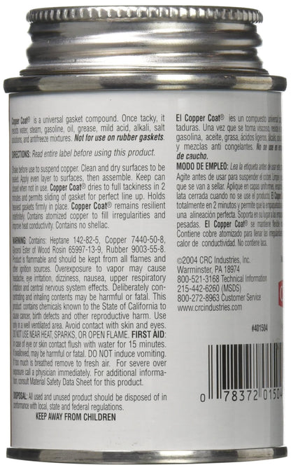 K&W 401504 Copper Coat Gasket Compound - 4 Fl Oz