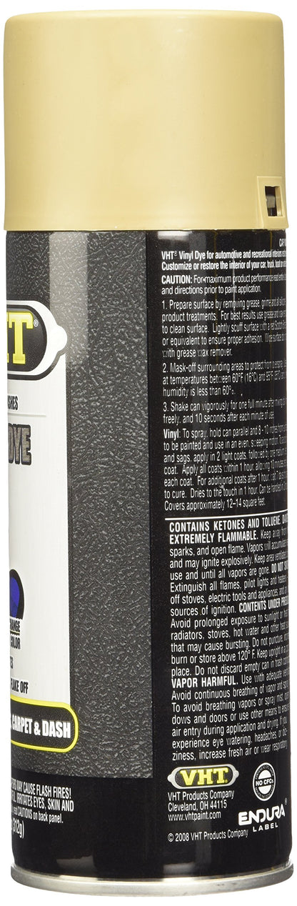 VHT (SP941-6 PK) Gloss Jet Black Vinyl Dye - 11 oz. Aerosol, (Case of 6)