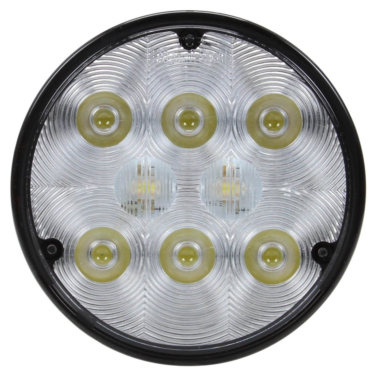 Truck-Lite 80220 LED Work Light (4 In. Round, Black, 8 Diode, 500 Lumen, Stripped End, 12-36V)