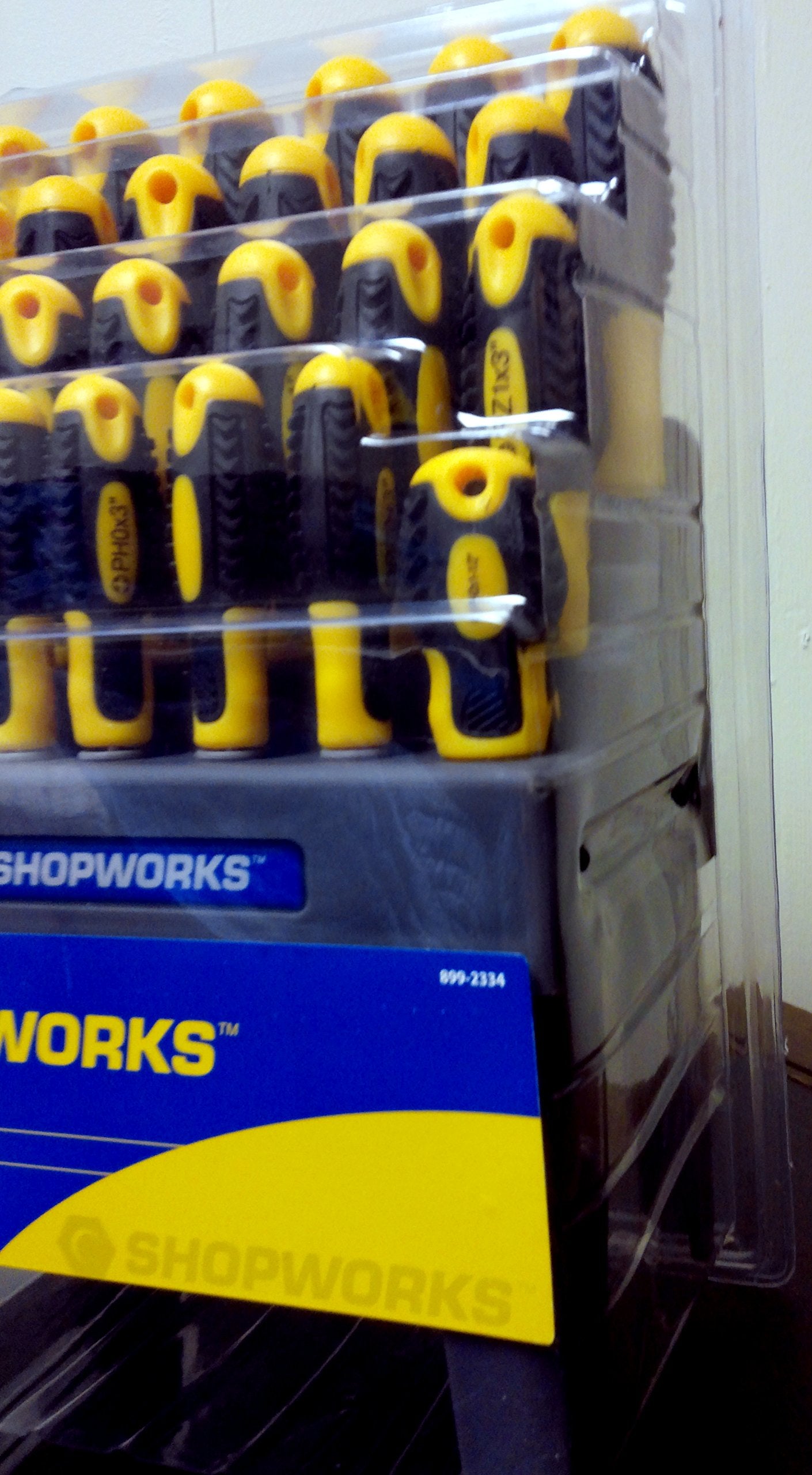 26-piece Shopworks Magnetic Tip Screwdriver Set: Phillips Star Slotted Pozi with Organizer Rack