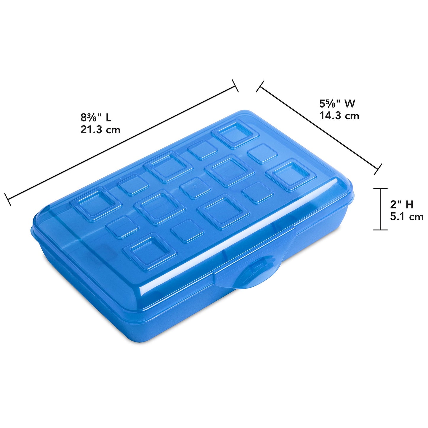 Sterilite 17224812 Small Pencil Box, Splash Tint, 12-Pack