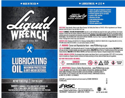 Radiator Specialty Liquid Wrench Super Lubricant 11oz