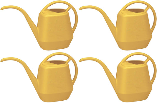 Bloem AW21-23 Watering Can Aqua Rite 1/2 Gal. (56 oz) Earthy Yellow, Set of 4