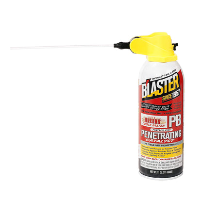 B'laster - PB-DS Rust Free Penetrating Catalyst, Includes B InLaster ProStraw with Control Flow Technology, 11-oz, 12 Pack