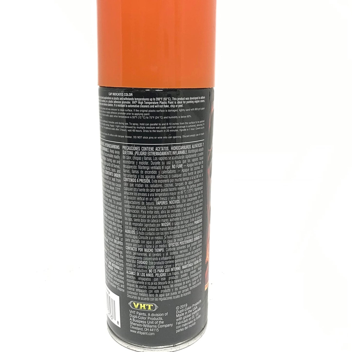 VHT SP823 Gloss Orange High Temperature Plastic Paint, 11oz - 6 PACK