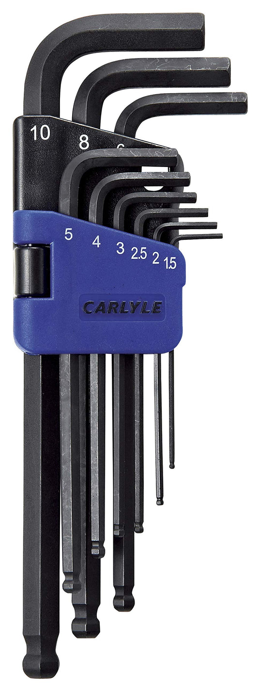 Carlyle Hand Tools HKLBMS9 Hex Key Set