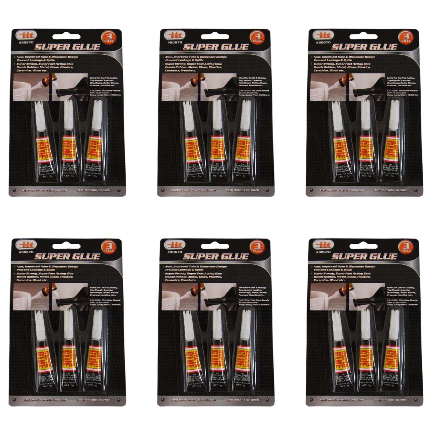 IIT Super Glue 3 Pack - (Case of 6)