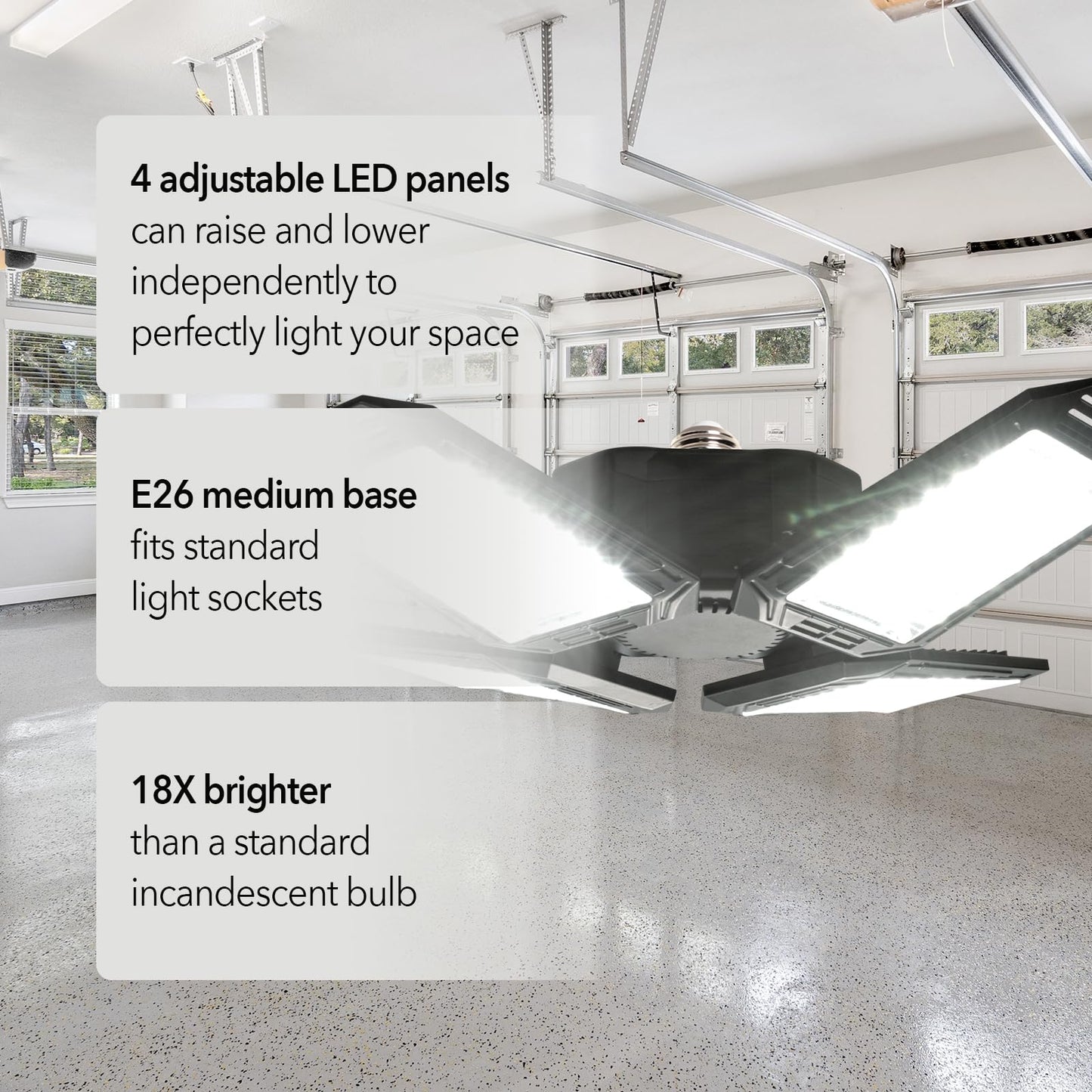 GT-Lite 15,000 Lumen LED 4-Panel Bulb E26 5K
