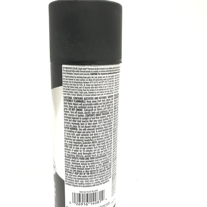 Duplicolor Premium Acrylic Enamel Spray Paint Flat Black- PAE102-6pack