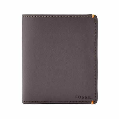 Fossil PU Mens Two Fold Wallet(Free Size, Grey), GREY, Casual