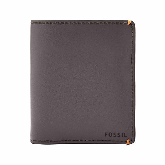 Fossil PU Mens Two Fold Wallet(Free Size, Grey), GREY, Casual