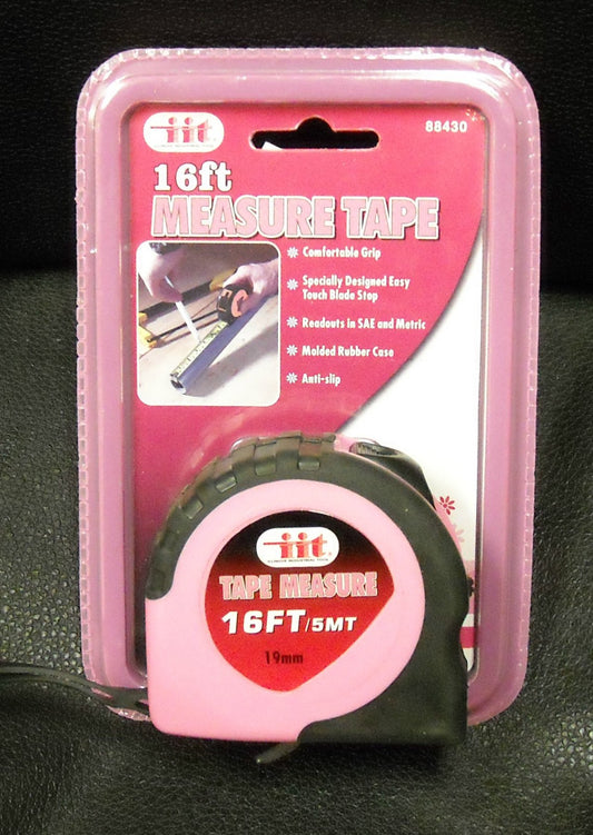 IIT 88430 Ladies Pink 16-Feet Tape Measure