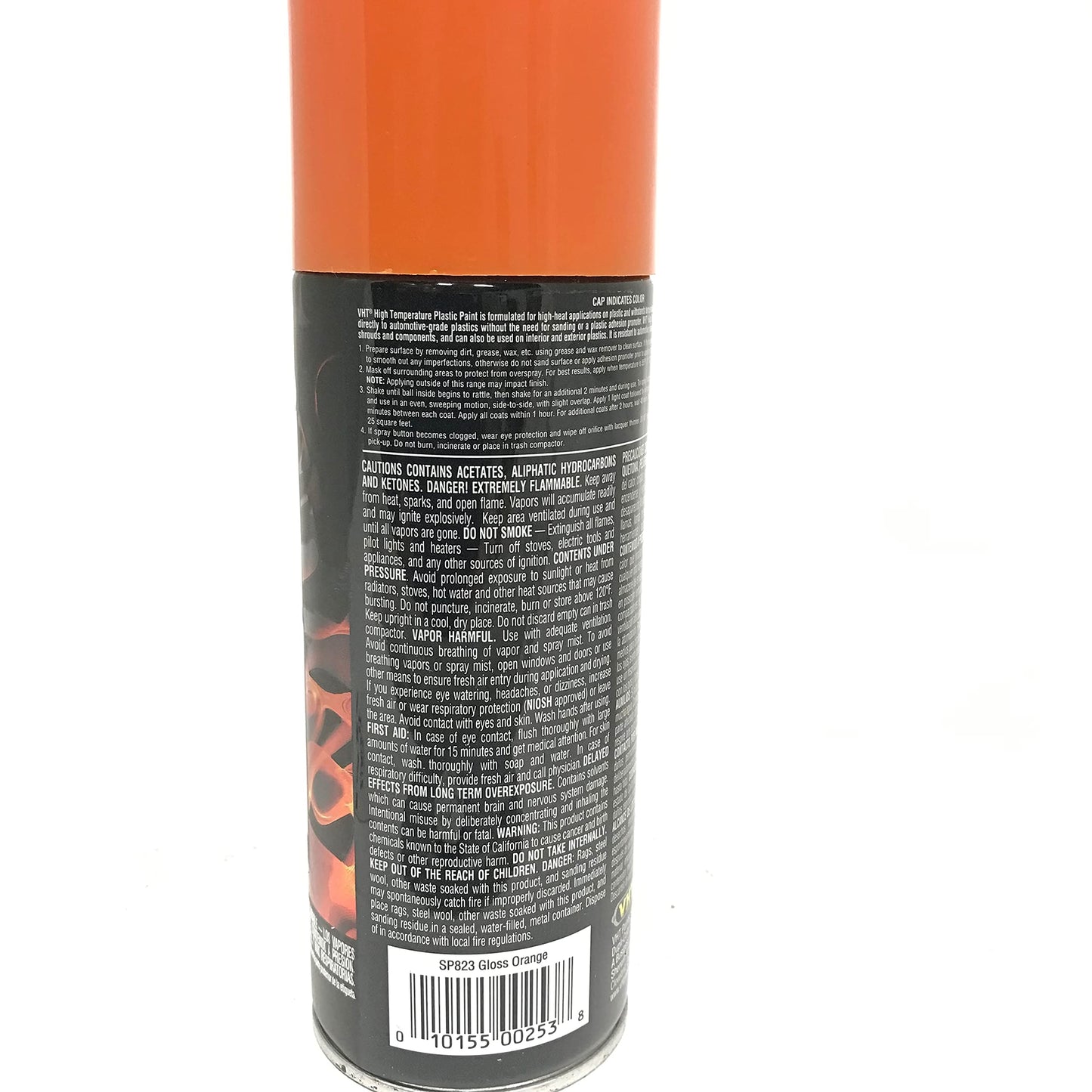 VHT SP823 Gloss Orange High Temperature Plastic Paint, 11oz - 6 PACK