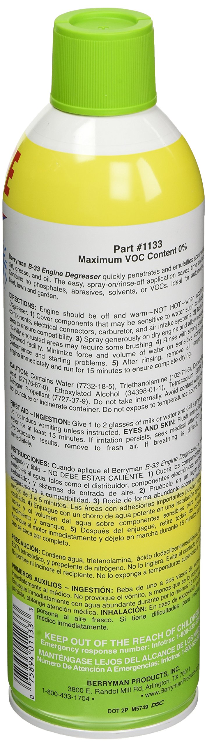 Berryman Products Berryman 1133-12PK Engine Degreaser (12/16Oz)