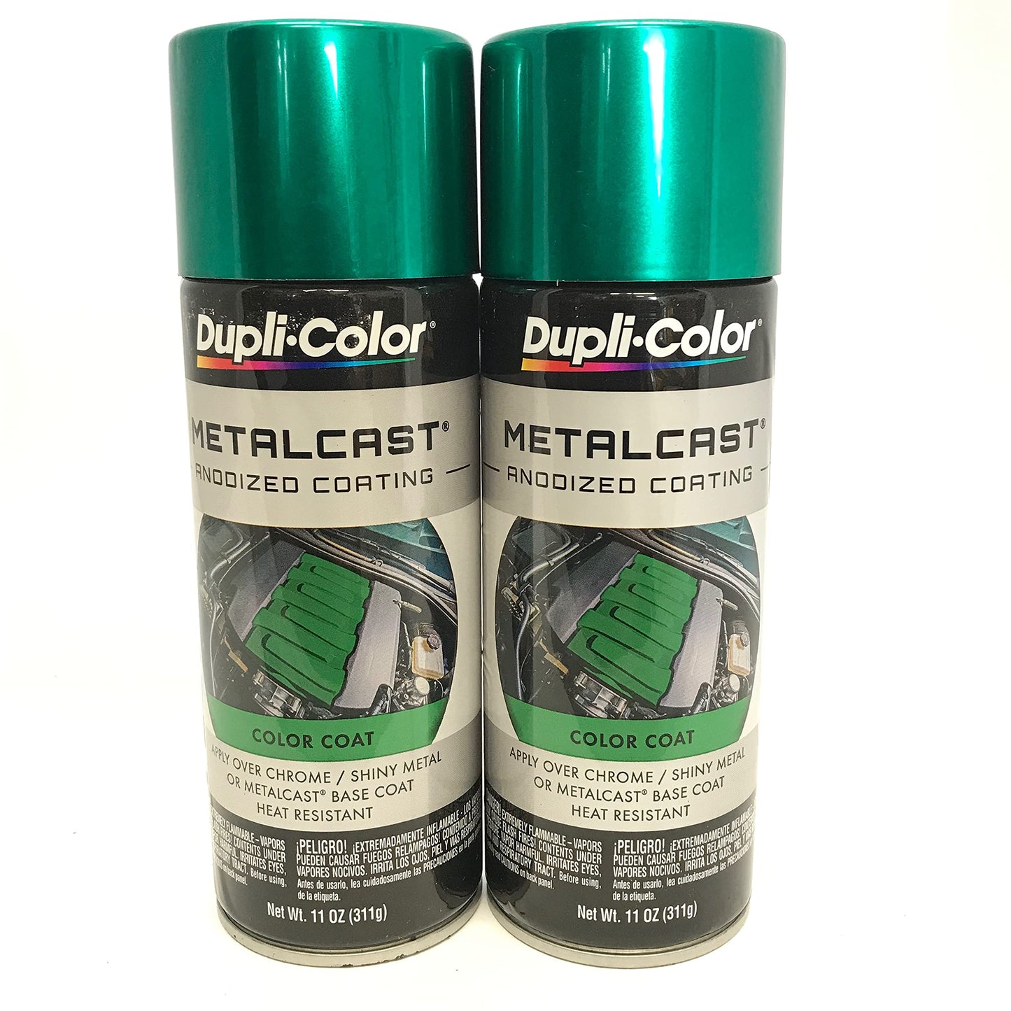 Dupli-Color MC203 Green MetalCast Anodized Color - 11 oz.-2 PACK