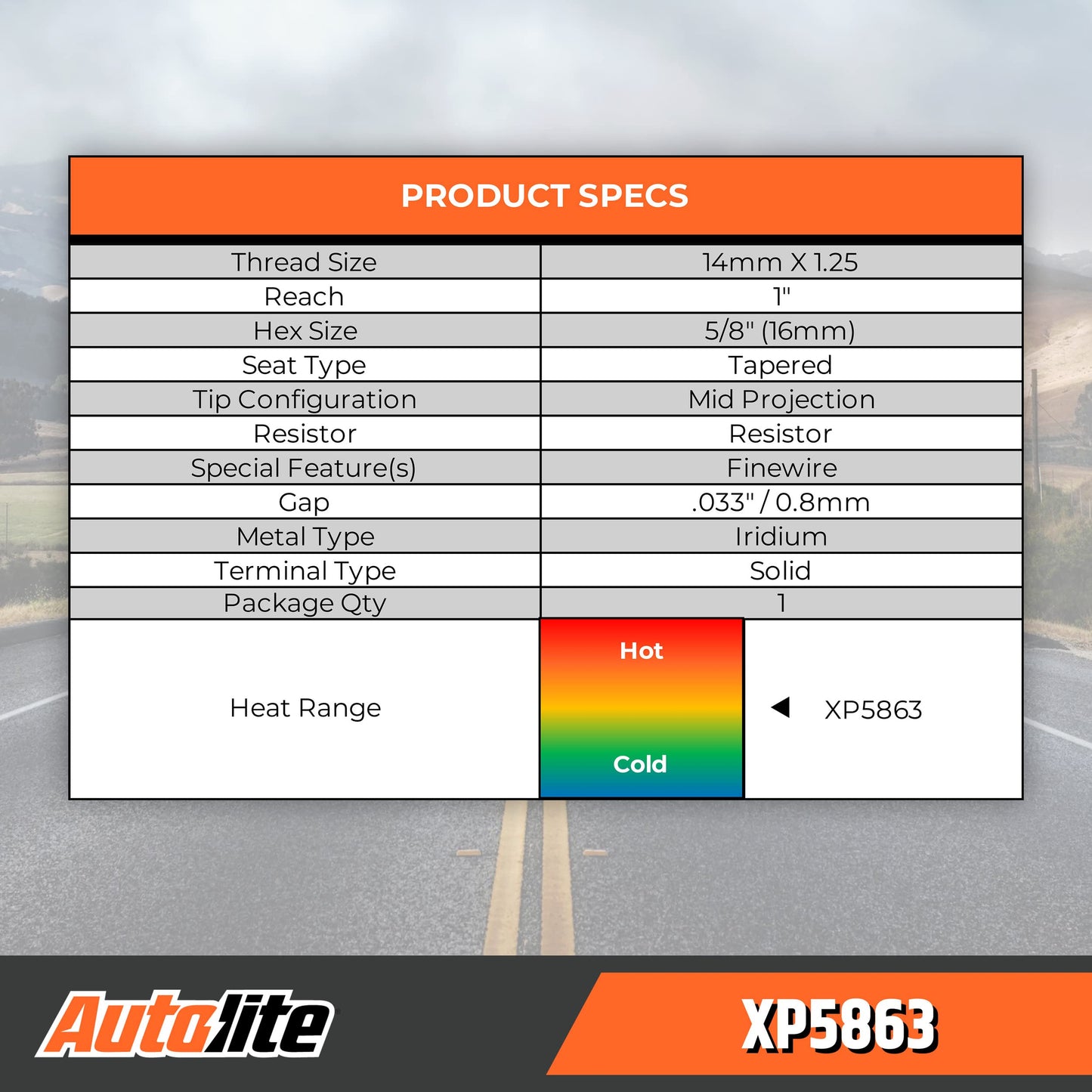 Autolite XP5863 Iridium XP Spark Plug