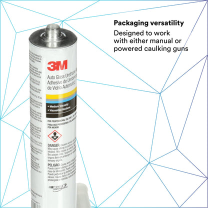 3M Auto Glass Urethane Windshield Adhesive, 10.5 fl oz Cartridge