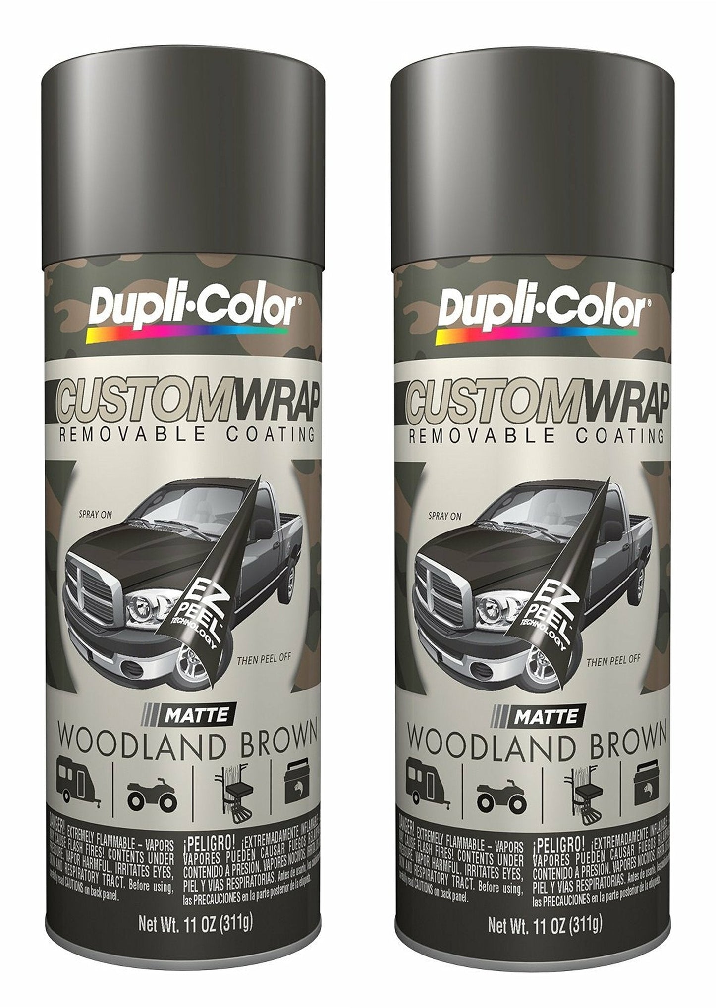 Dupli-Color CWRC852 Matte Woodland Brown Custom Wrap Camouflage 11 oz. Aerosol