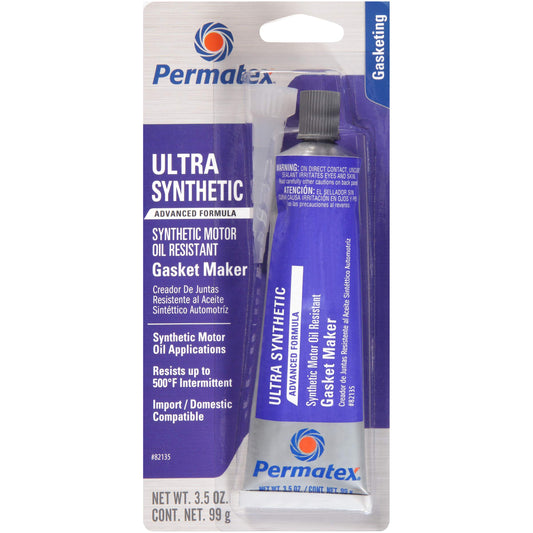 Permatex 82135 Ultra Synthetic Gasket Maker, 3.5 fl. Oz , Black