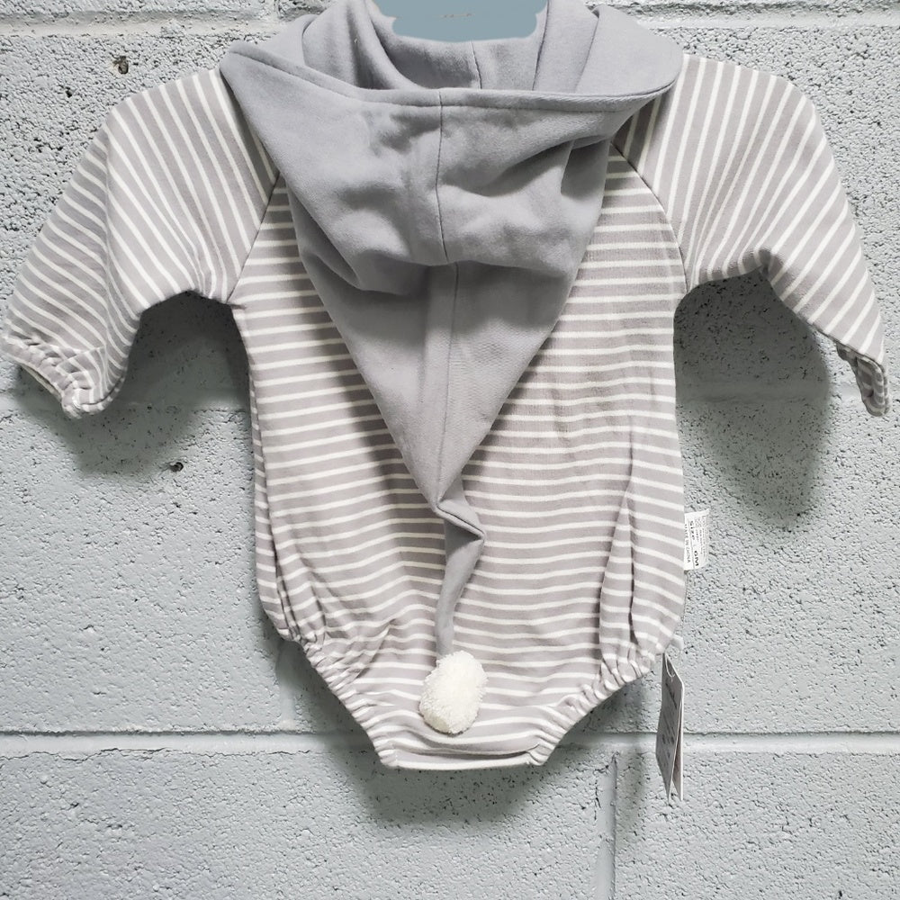 Dolphinhouse Baby Bodysuit, Gray