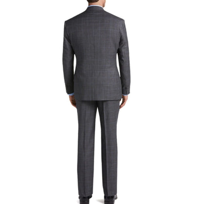 Traveler Collection Tailored Fit Windowpane Suit