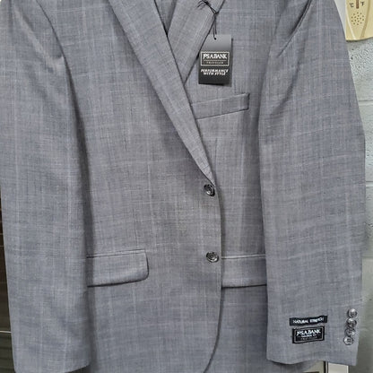 Traveler Collection Tailored Fit Windowpane Suit