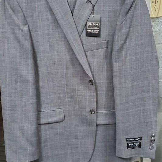 Traveler Collection Tailored Fit Windowpane Suit