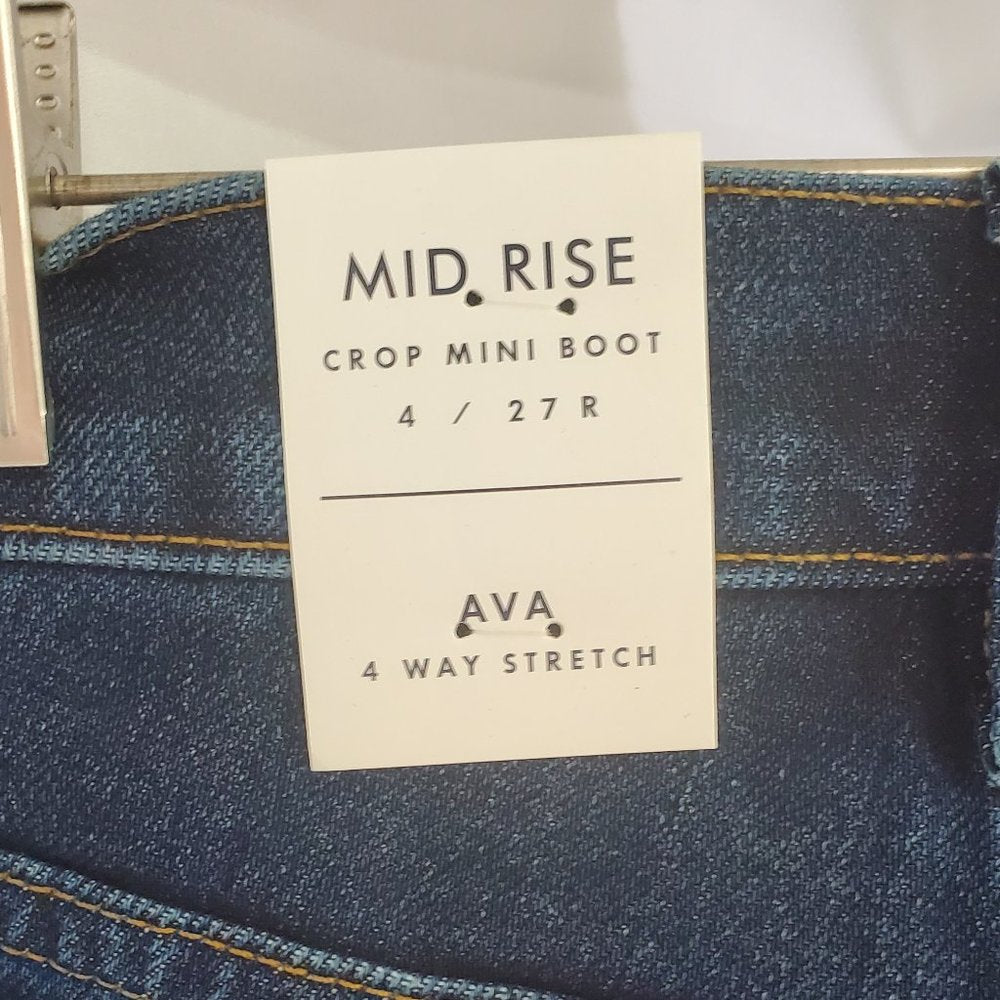 Mid Rise Ava Mini Boot 4-Way Stretch Jean,