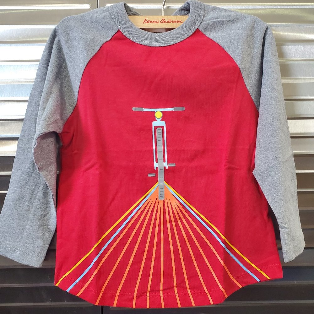 Hanna Andersson Boy's Soft Art Tee, Red