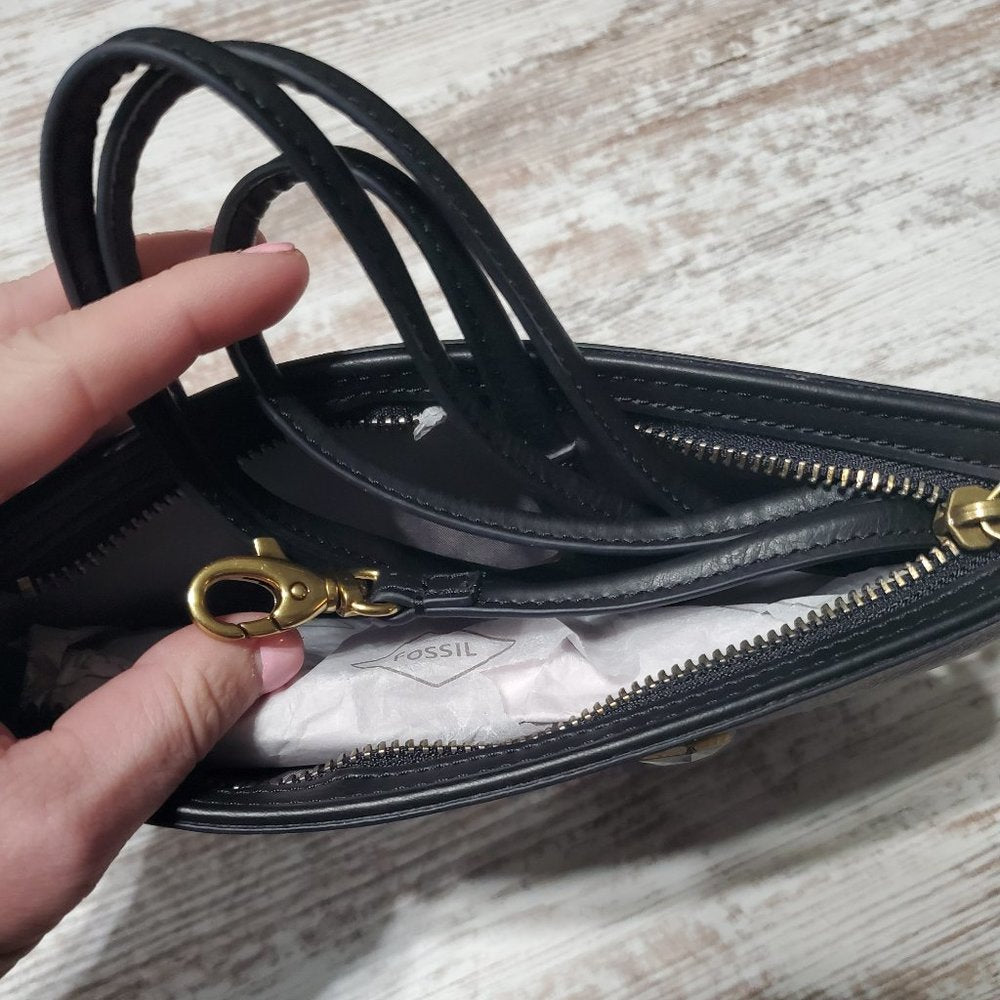 Fossil Maisie Clutch,Black