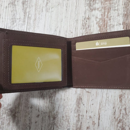 Men's Trenten Traveler RFID Wallet,Dark Brown