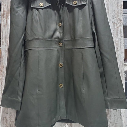 Maeve Kellie Laux Leather Coat, 2