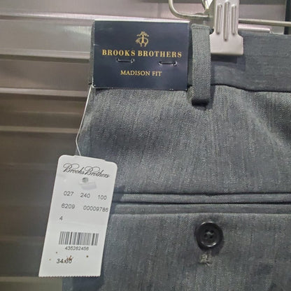 Madison Fit Wool Trousers, W34/L30