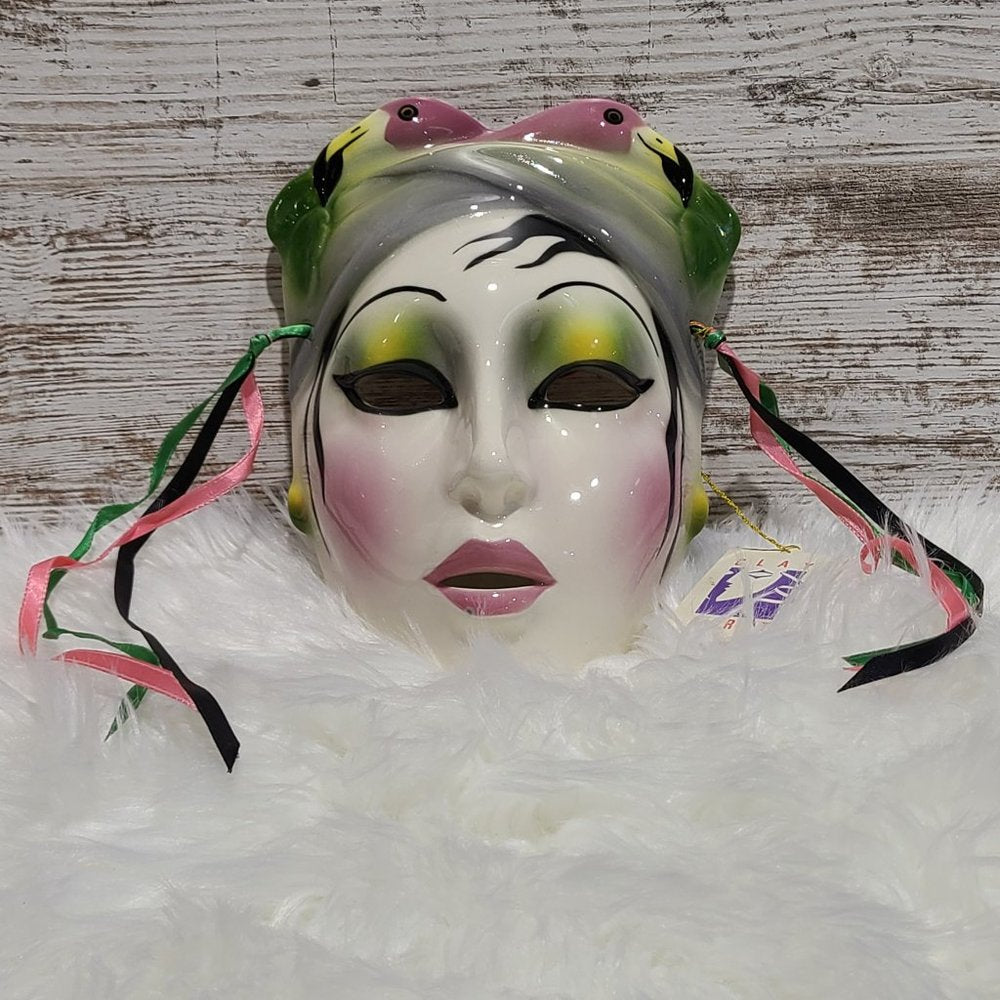 Clay Art About Face Lady Face Flamingo Vintage Mask